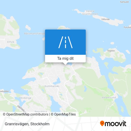 Granrisvägen karta