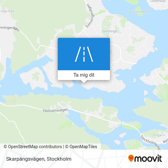 Skarpängsvägen karta