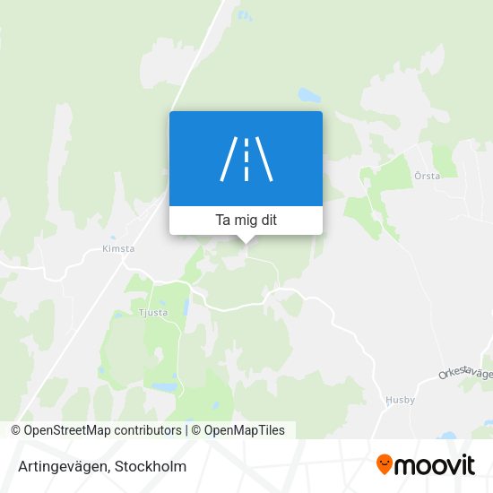 Artingevägen karta
