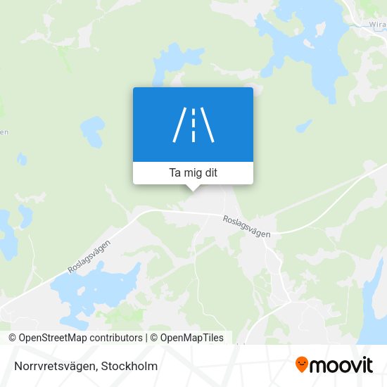 Norrvretsvägen karta