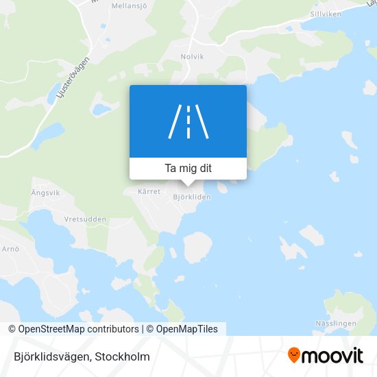 Björklidsvägen karta