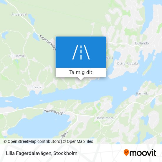 Lilla Fagerdalavägen karta