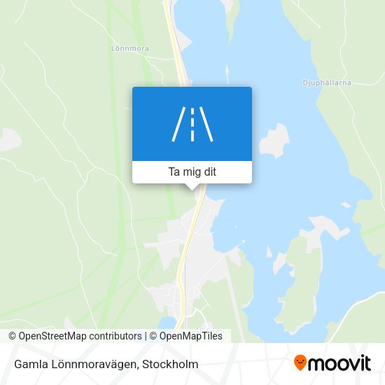 Gamla Lönnmoravägen karta