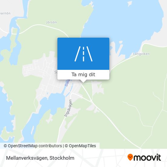 Mellanverksvägen karta