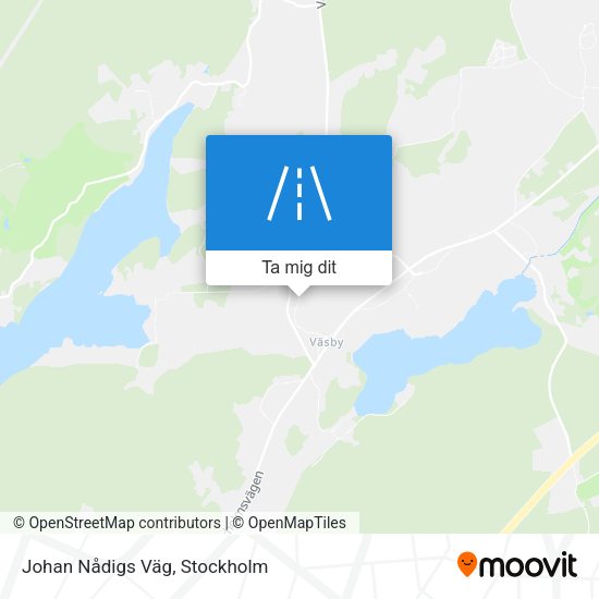 Johan Nådigs Väg karta
