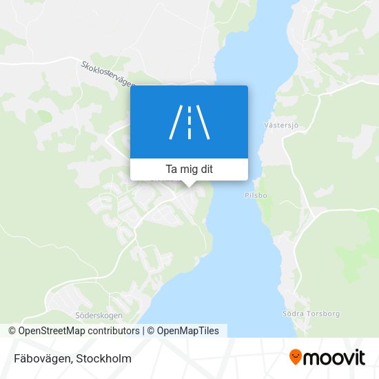 Fäbovägen karta