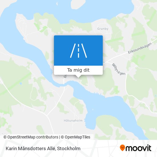 Karin Månsdotters Allé karta