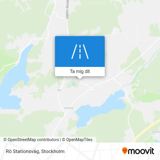 Rö Stationsväg karta