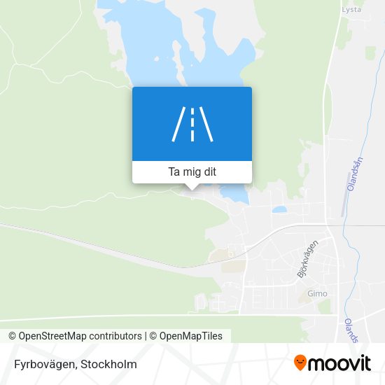 Fyrbovägen karta