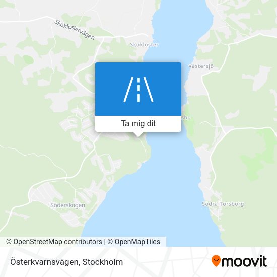 Österkvarnsvägen karta