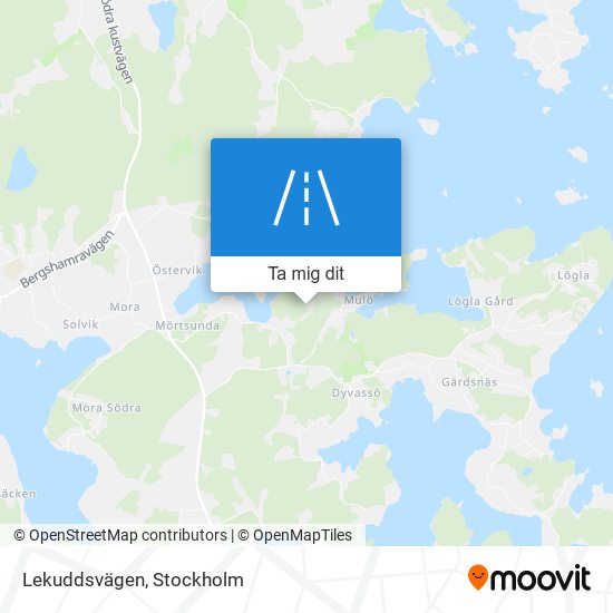 Lekuddsvägen karta