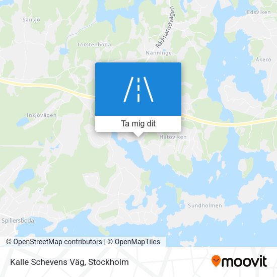 Kalle Schevens Väg karta