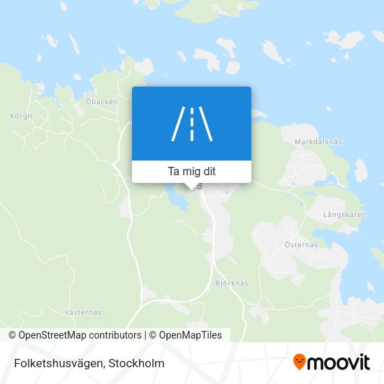 Folketshusvägen karta