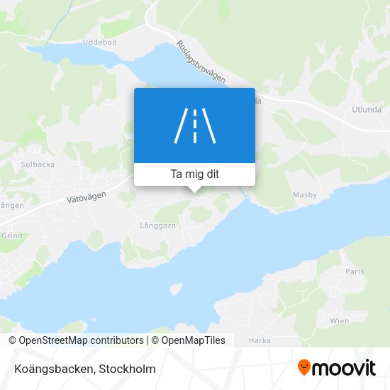 Koängsbacken karta