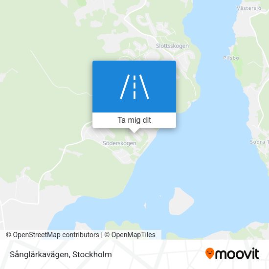 Sånglärkavägen karta