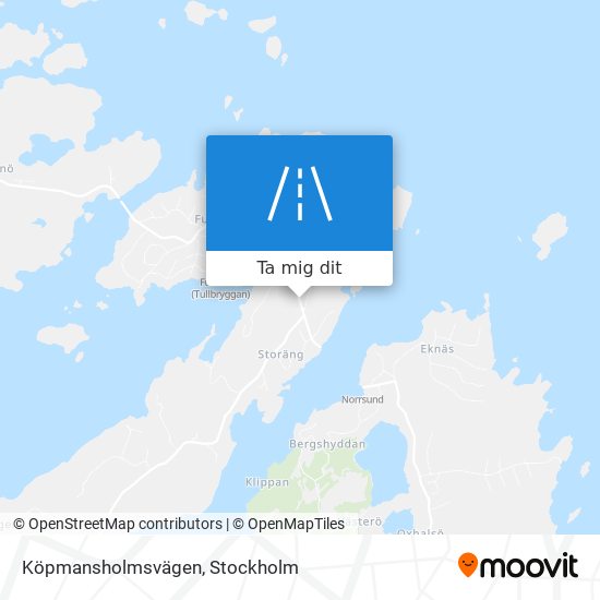 Köpmansholmsvägen karta