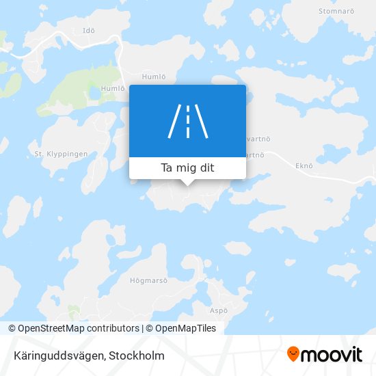 Käringuddsvägen karta