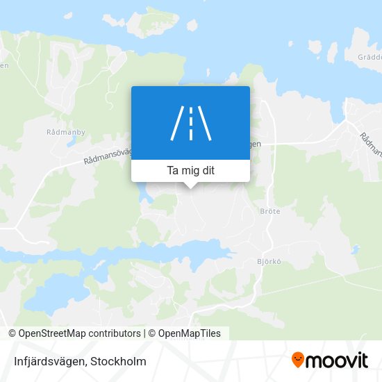 Infjärdsvägen karta