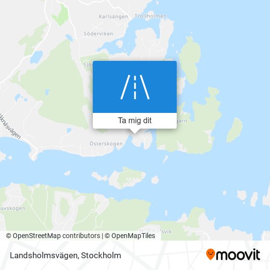 Landsholmsvägen karta