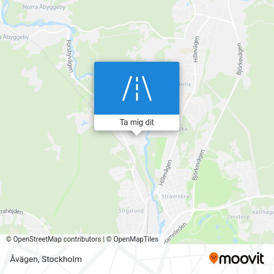 Åvägen karta