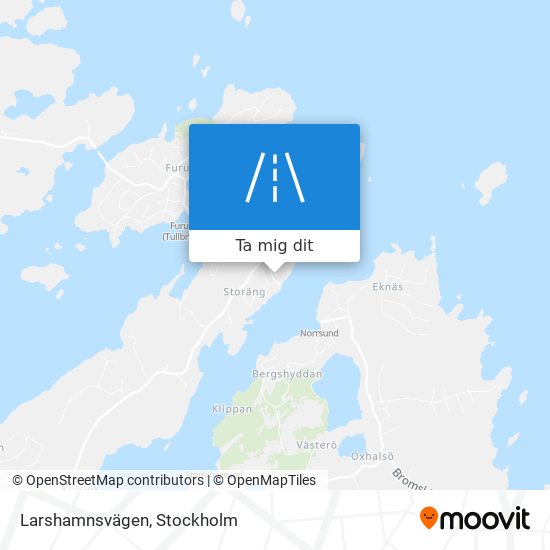 Larshamnsvägen karta