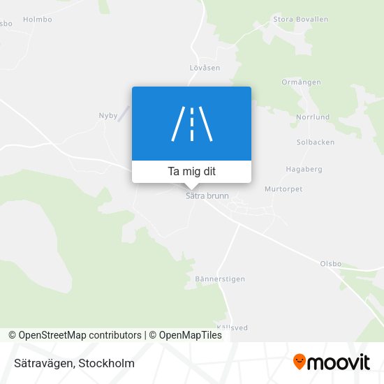 Sätravägen karta