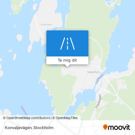 Konvaljevägen karta