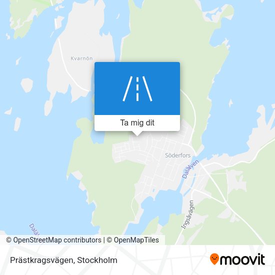 Prästkragsvägen karta