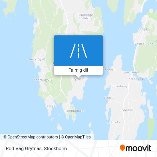 Röd Väg Grytnäs karta
