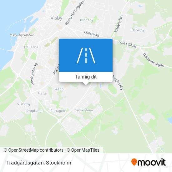 Trädgårdsgatan karta
