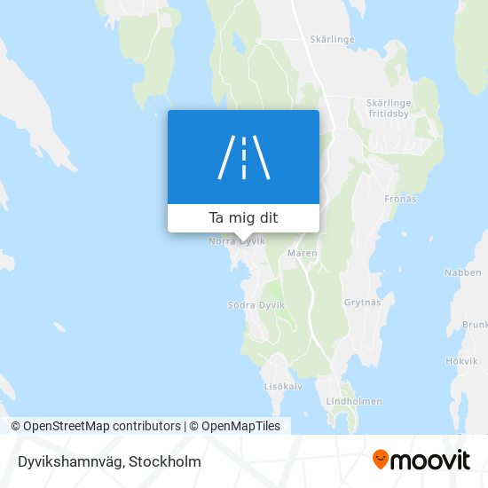 Dyvikshamnväg karta