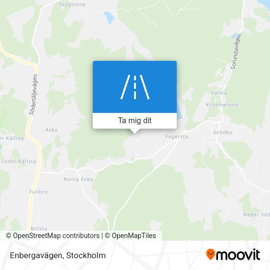 Enbergavägen karta