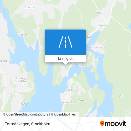 Tottnäsvägen karta