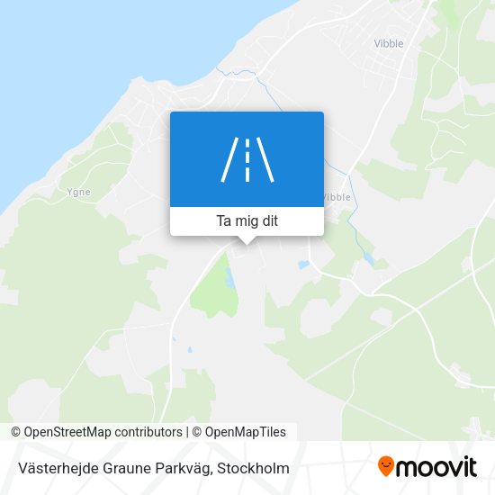 Västerhejde Graune Parkväg karta