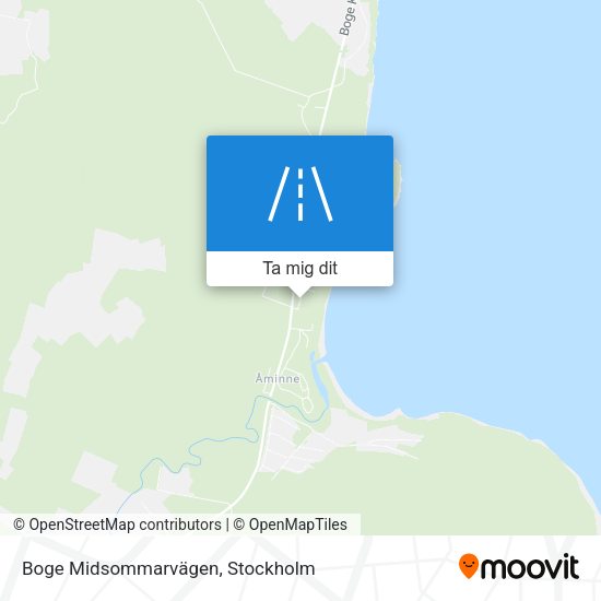 Boge Midsommarvägen karta