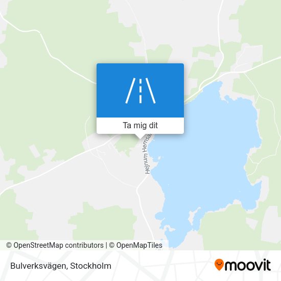 Bulverksvägen karta