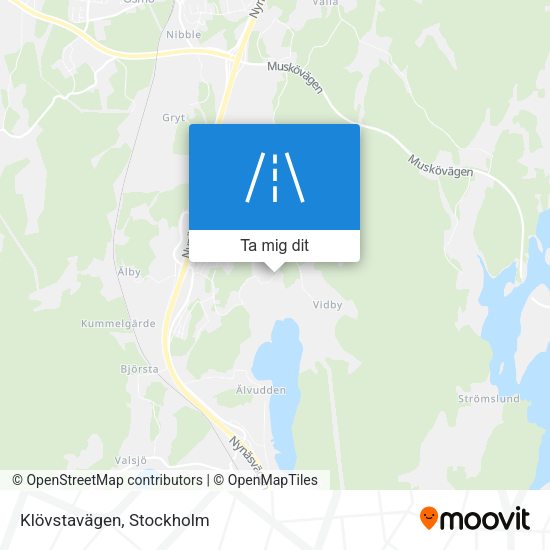 Klövstavägen karta