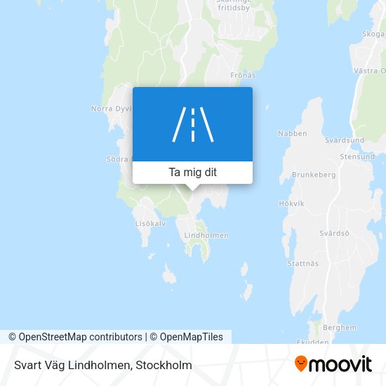 Svart Väg Lindholmen karta