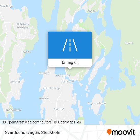 Svärdsundsvägen karta