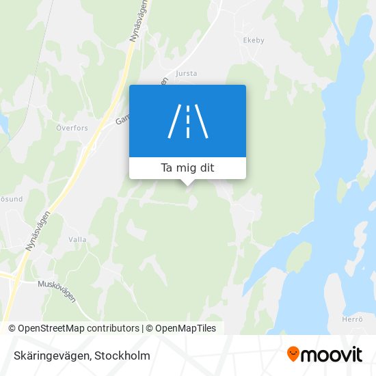 Skäringevägen karta