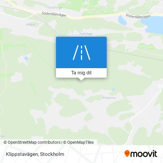 Klippstavägen karta