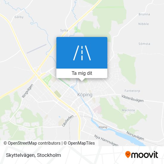 Skyttelvägen karta