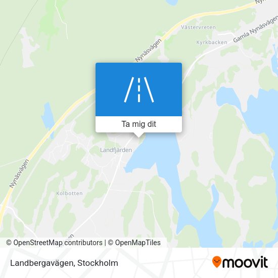 Landbergavägen karta