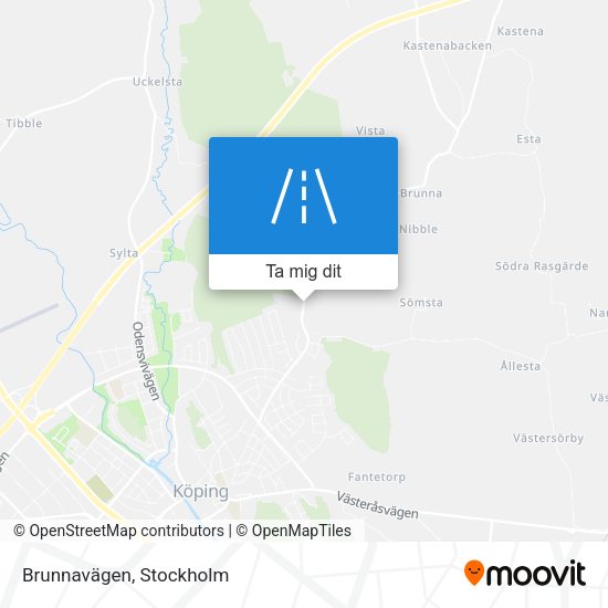 Brunnavägen karta
