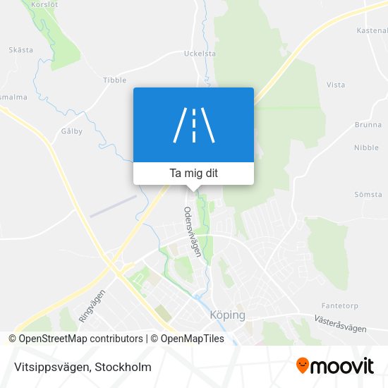 Vitsippsvägen karta