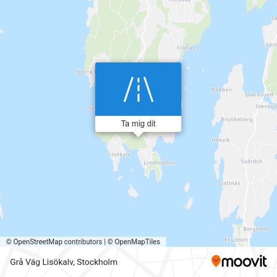 Grå Väg Lisökalv karta