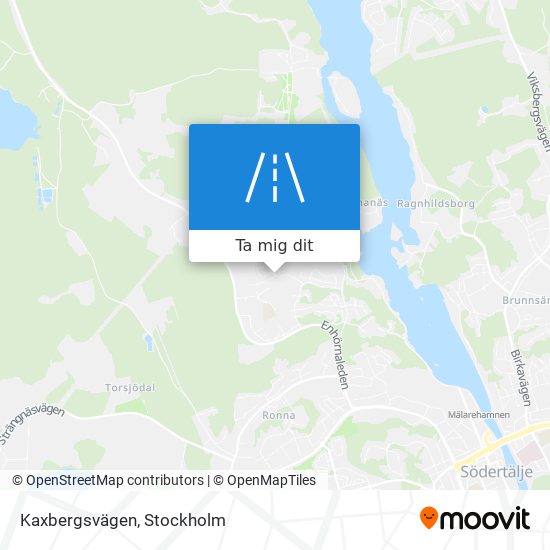 Kaxbergsvägen karta