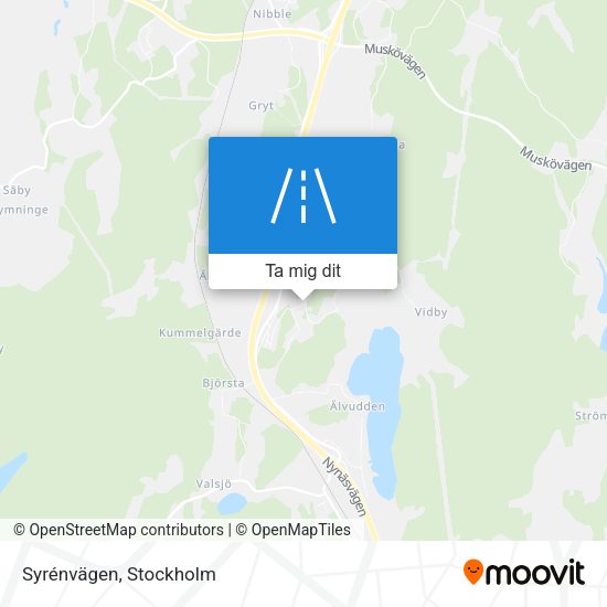 Syrénvägen karta