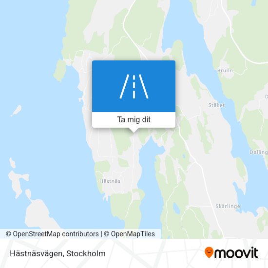 Hästnäsvägen karta