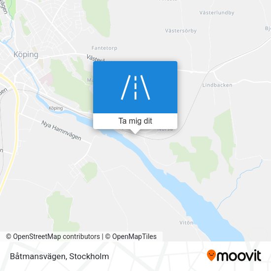 Båtmansvägen karta